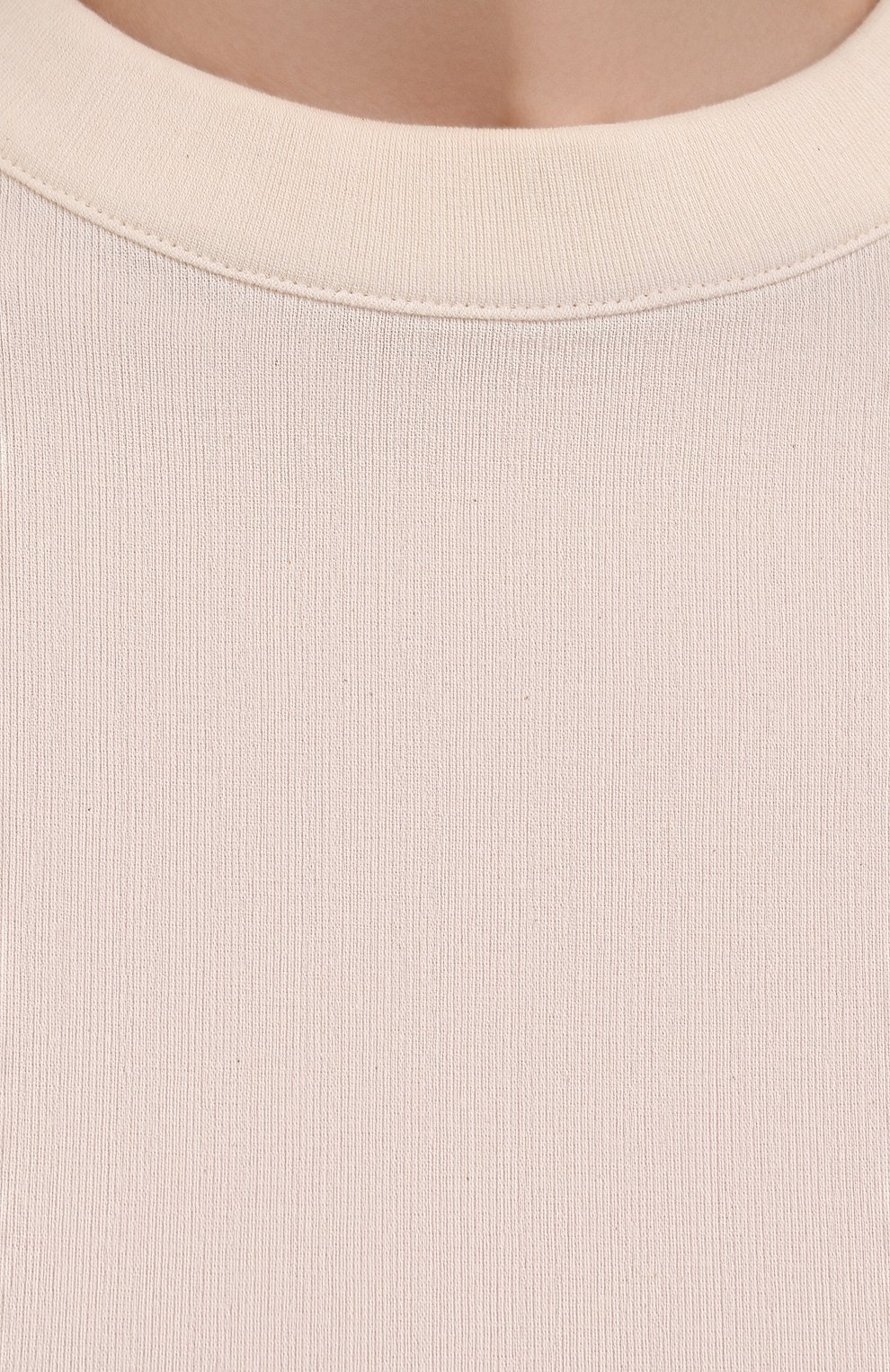 Хлопковый топ JIL SANDER светло-бежевого цвета по цене 23600 руб., арт. JSWS707303-WS247108, фото 5 Хлопковый топ JIL SANDER, арт. JSWS707303-WS247108, фото 5