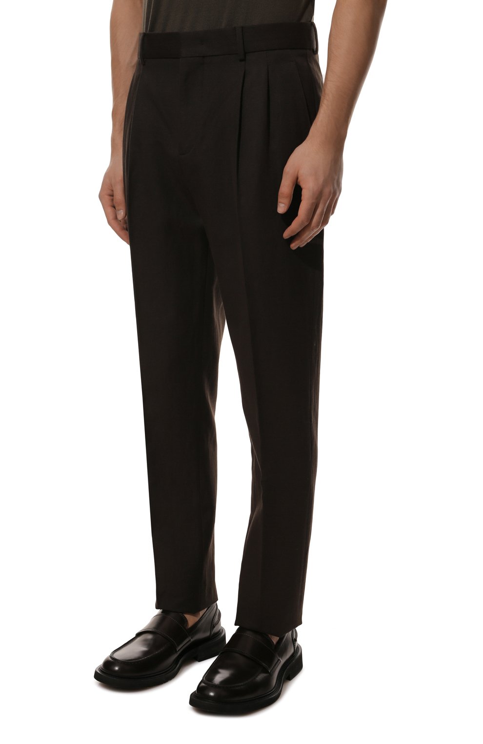 Брюки из хлопка и льна LORO PIANA, арт. FAM0770, фото 3