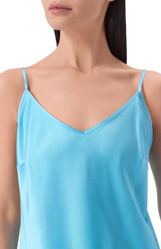 Атласный топ YANINA T-3069B Голубой  T-3069B Фото 5