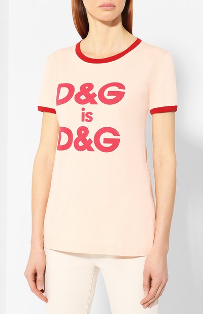 Хлопковая футболка DOLCE & GABBANA, арт. F8H32Z/G7RDG, фото 3