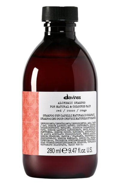 Женский шампунь для натуральных и окрашенных волос alchemic, красный (280ml) DAVINES, арт. 67222