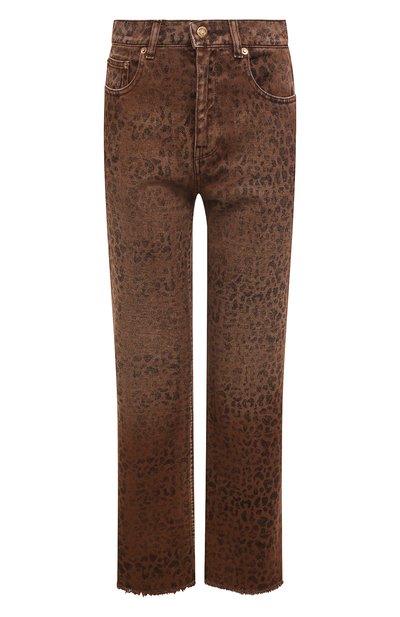 Джинсы GOLDEN GOOSE DELUXE BRAND леопардового цвета по цене 49950 руб., арт. GWP00843.P000623, фото 1 Джинсы GOLDEN GOOSE DELUXE BRAND, арт. GWP00843.P000623, фото 1