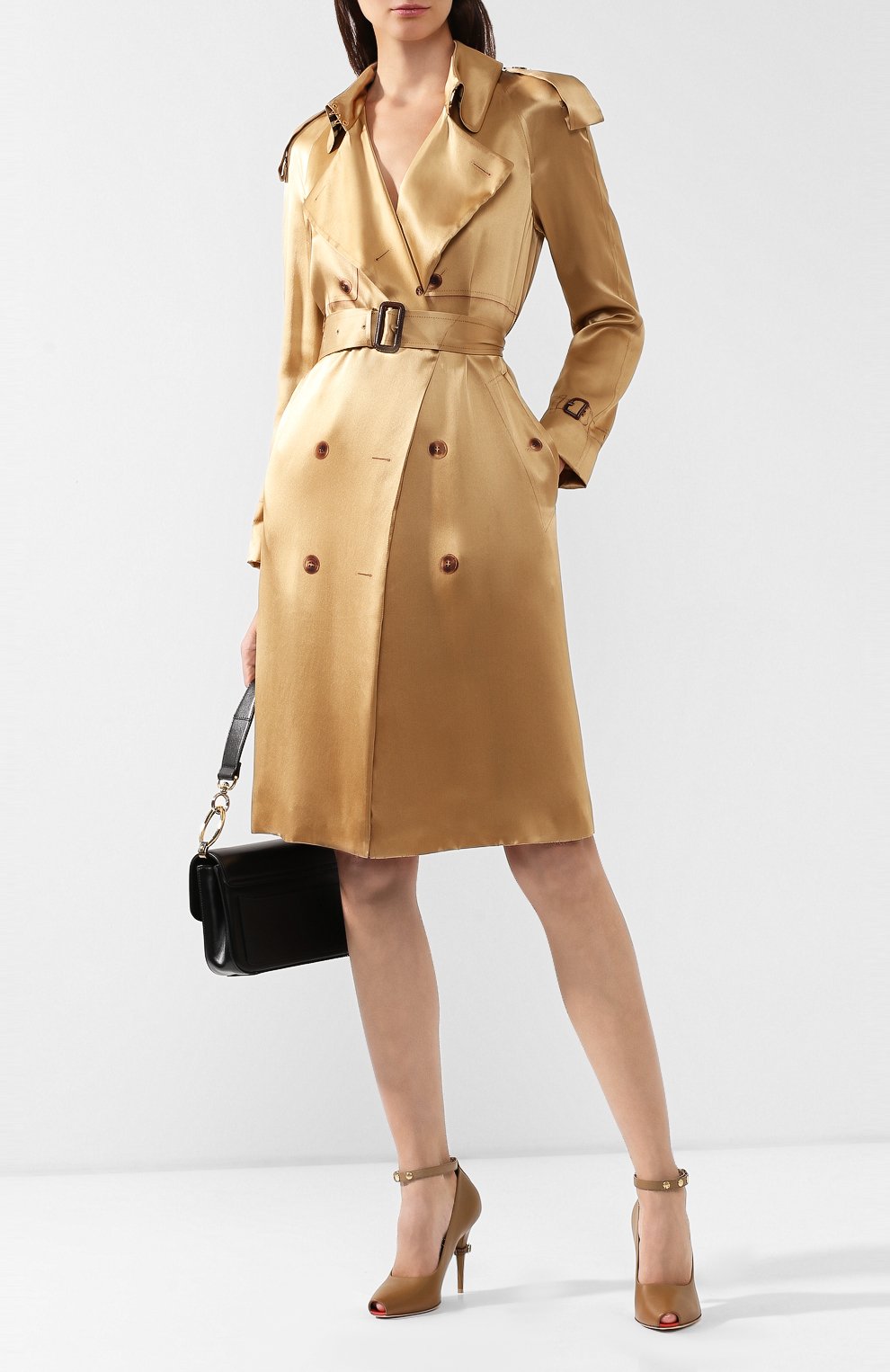 Шелковый тренч BURBERRY, арт. 4548585, фото 2