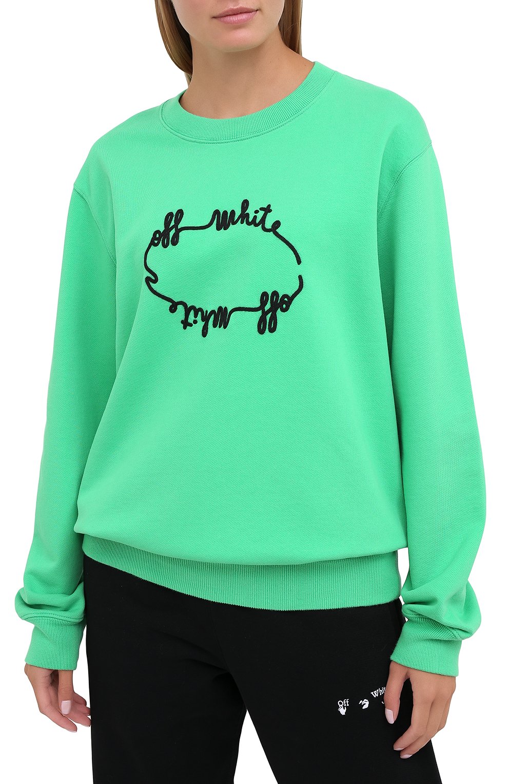 Хлопковый свитшот OFF-WHITE, арт. 0WBA055E20FLE0065510, фото 3