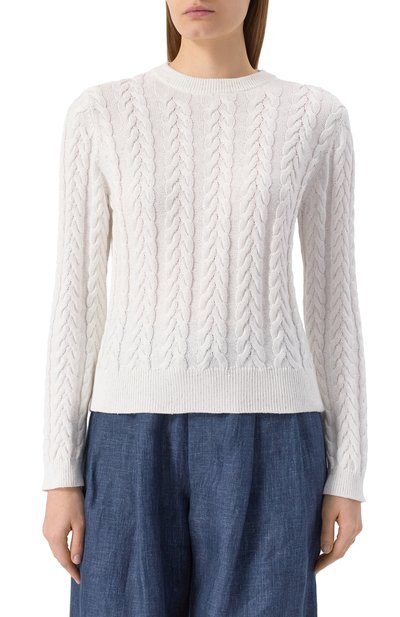 Хлопковый свитер BRUNELLO CUCINELLI, арт. MDV798100, фото 3