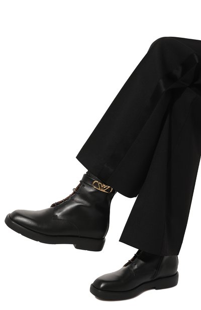 Кожаные ботинки EMPORIO ARMANI, арт. EW000423/AF11991, фото 3