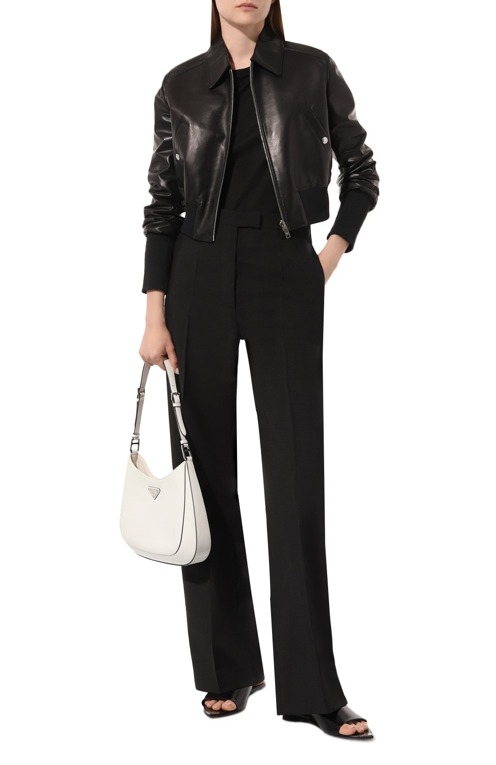 Кожаный бомбер PRADA, арт. 58983-1RP0-F0002, фото 2