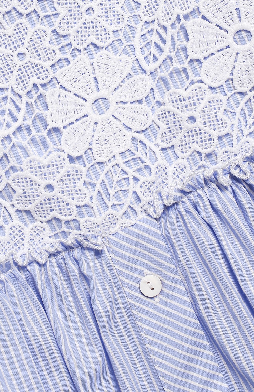 Хлопковый сарафан ERMANNO SCERVINO голубого цвета по цене 21400 руб., арт. 44 I AB24 PRI/4-8, фото 3 Хлопковый сарафан ERMANNO SCERVINO, арт. 44 I AB24 PRI/4-8, фото 3