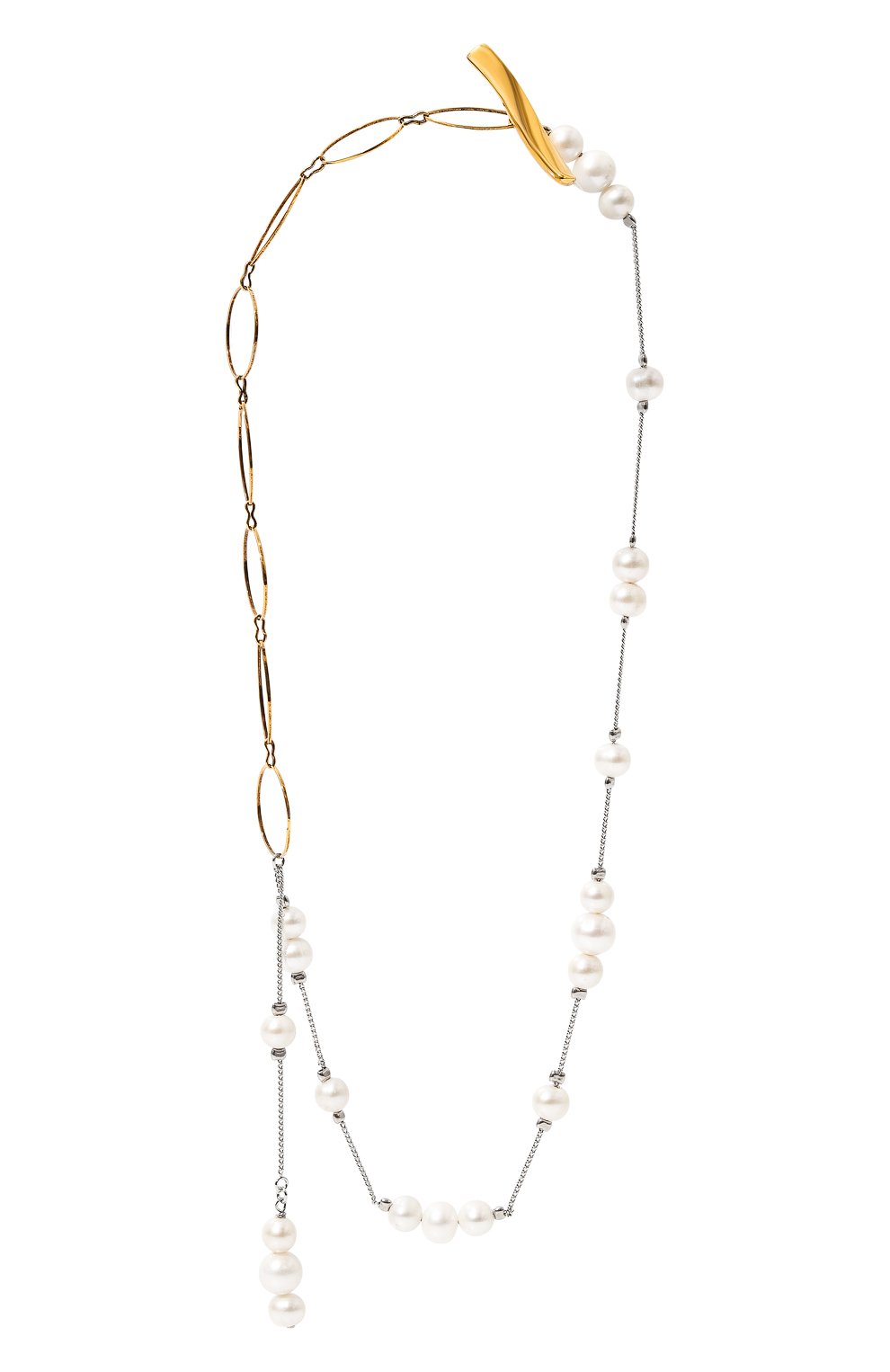 Колье DRIES VAN NOTEN серебряного цвета по цене 72750 руб., арт. 242-018200-093, фото 1 Колье DRIES VAN NOTEN, арт. 242-018200-093, фото 1