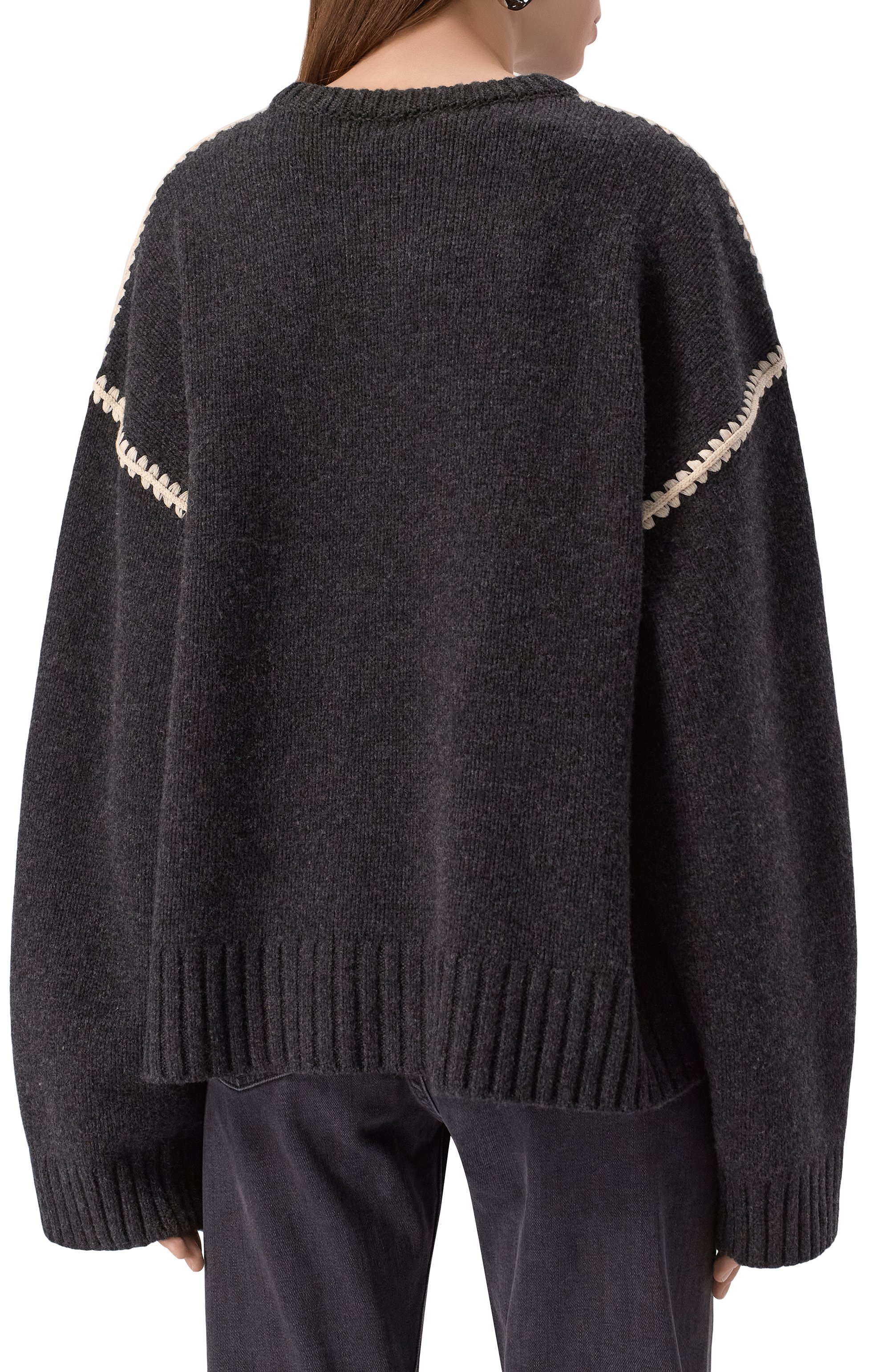 Свитер из шерсти и кашемира TOTEME, арт. 241-WRT1025-YA0004, фото 4