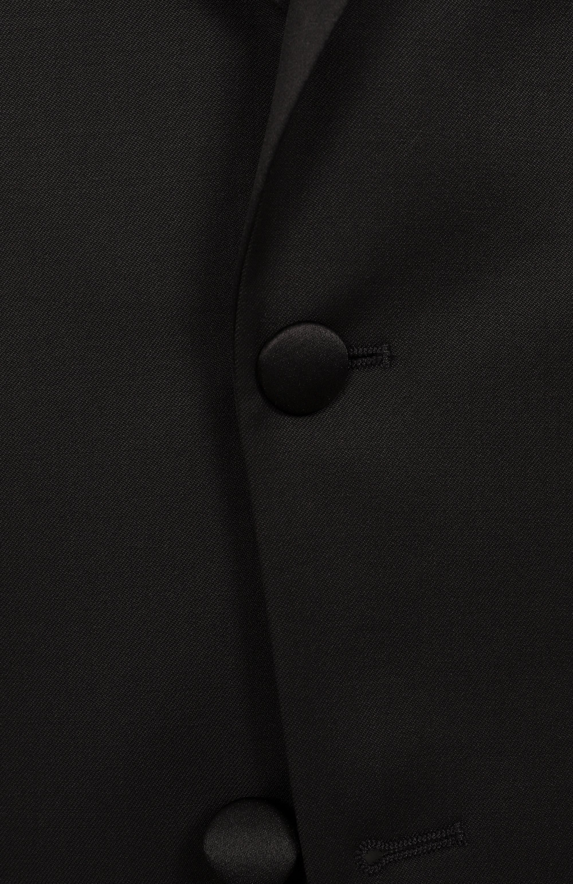 Шерстяной смокинг BOSS черного цвета по цене 82950 руб., арт. 50469191, фото 6 Шерстяной смокинг BOSS, арт. 50469191, фото 6