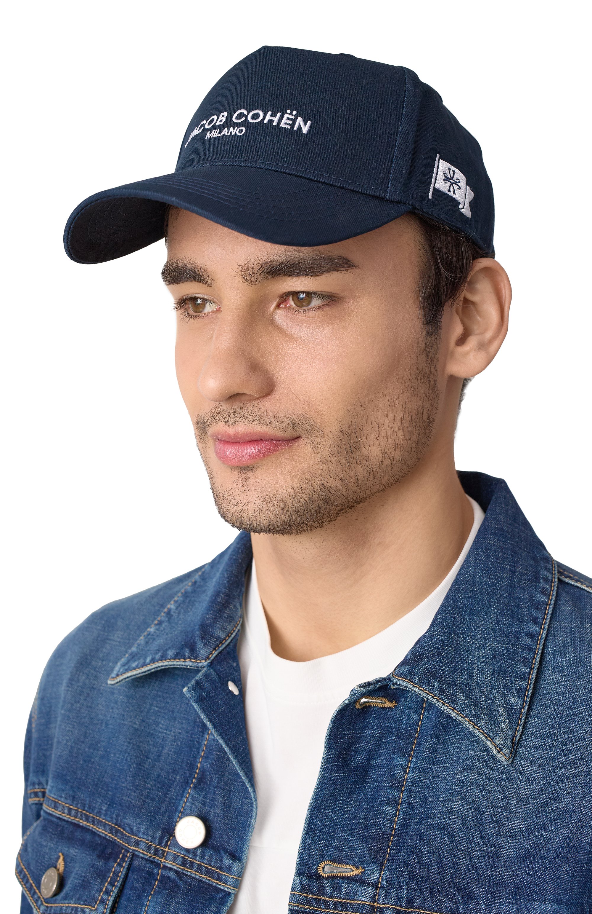 Хлопковая бейсболка JACOB COHEN, арт. 25E P/JUR_AR012 001 T666A RW, фото 2