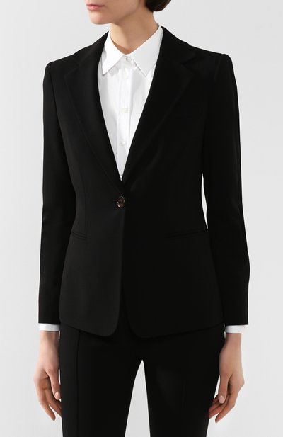 Шерстяной жакет GIORGIO ARMANI черного цвета по цене 171500 руб., арт. 0SHGG0DC/T01HK, фото 3 Шерстяной жакет GIORGIO ARMANI, арт. 0SHGG0DC/T01HK, фото 3