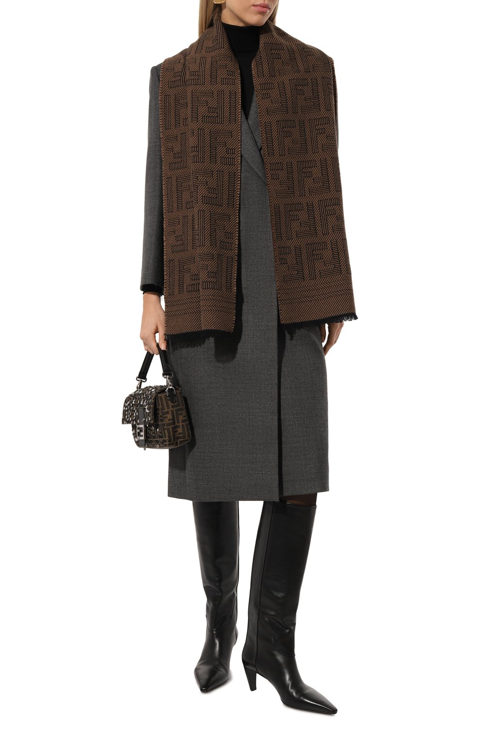 Шерстяной шарф FENDI, арт. FXS124 APW4, фото 2