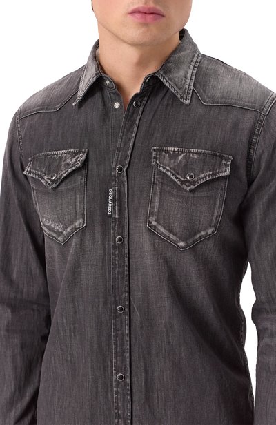 Джинсовая рубашка DSQUARED2, арт. S74DM0848/S30826, фото 5