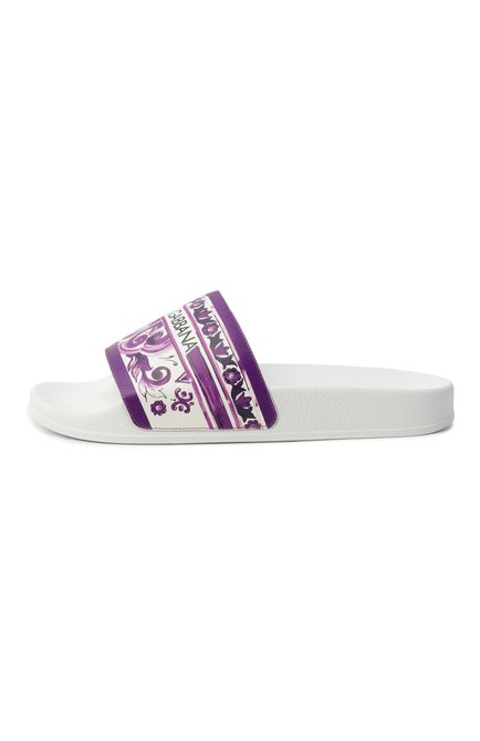 Кожаные шлепанцы DOLCE & GABBANA, арт. D10705/A1838/37-38