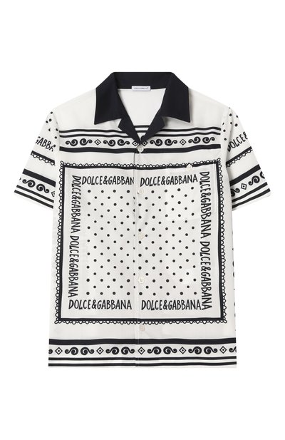 Хлопковая рубашка DOLCE & GABBANA, арт. L44S10/FI5KQ/8-14