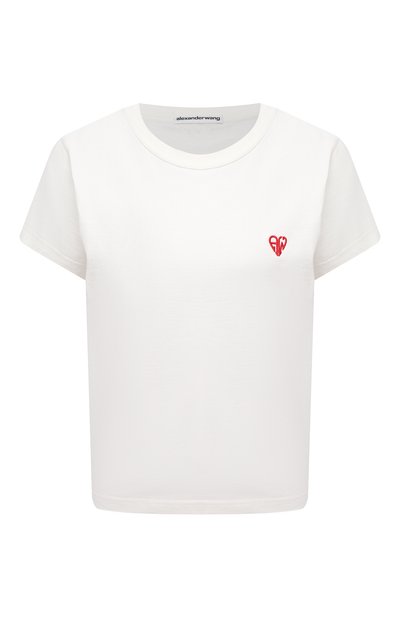 Женская хлопковая футболка ALEXANDER WANG, арт. 1CC2201392