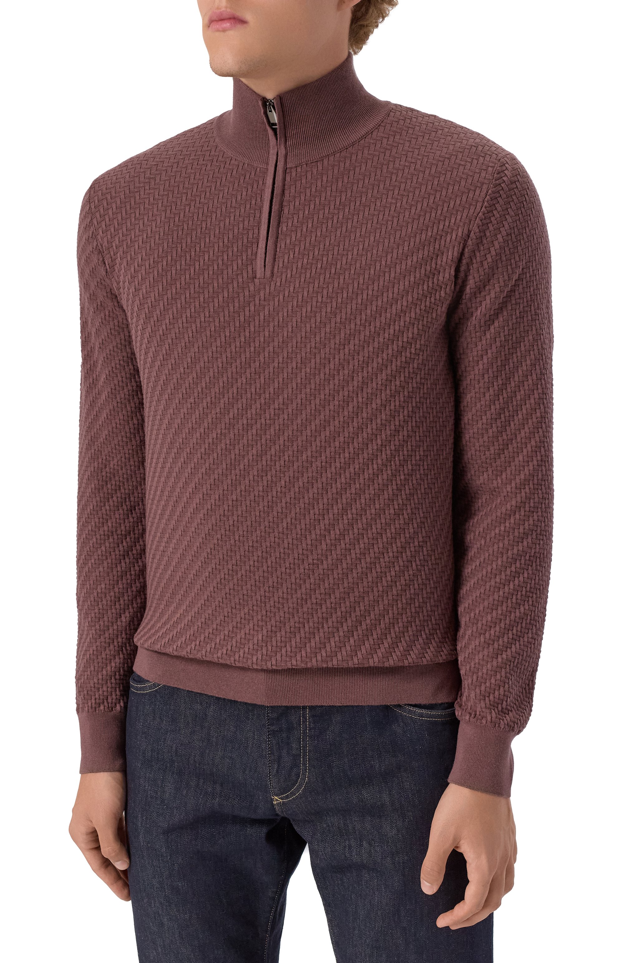 Джемпер из хлопка и шелка BRIONI, арт. UMS70L/PAK22, фото 3