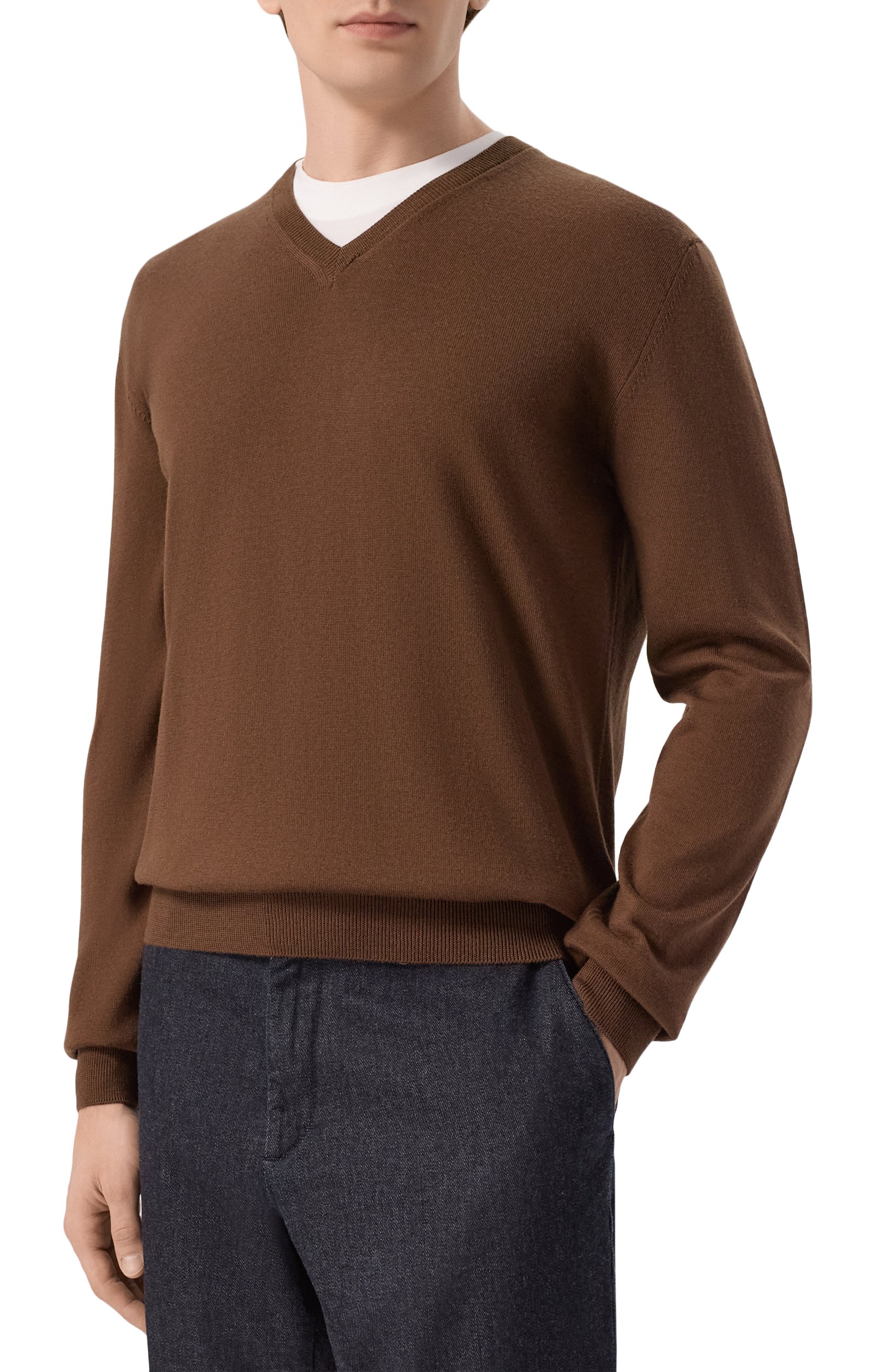 Шерстяной пуловер CORNELIANI, арт. 28M501/2A25100, фото 3
