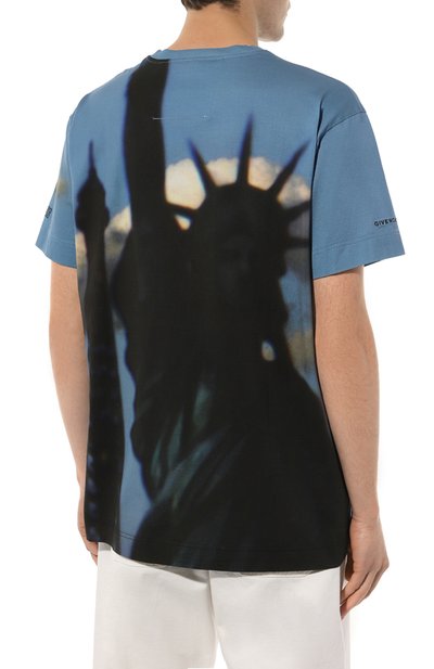 Хлопковая футболка GIVENCHY, арт. BM716N/3YBE, фото 4