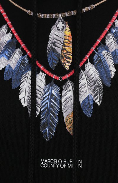 Хлопковое худи MARCELO BURLON, арт. CMBB040S21FLE002, фото 5