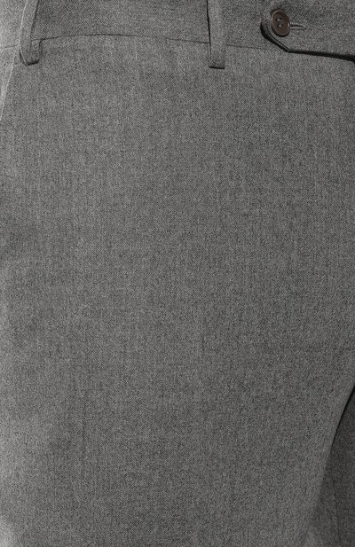 Шерстяные брюки CANALI темно-серого цвета по цене 57050 руб., арт. 71019/AN00019, фото 5 Шерстяные брюки CANALI, арт. 71019/AN00019, фото 5