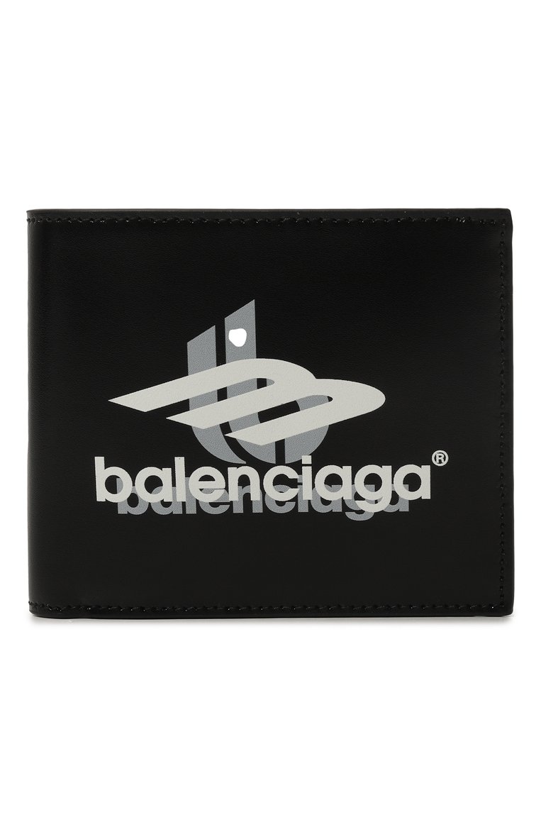 Мужской кожаное портмоне BALENCIAGA черного цвета, арт. 594549/2AAPK | Фото 1 (Нос: Не проставлено; Материал: Натуральная кожа)
