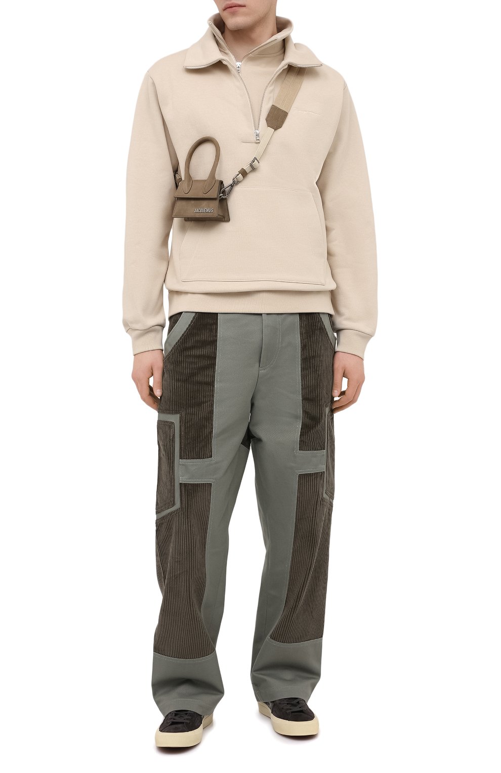 Кожаная сумка le chiquito homme JACQUEMUS хаки цвета по цене 65050 руб., арт. 206BA02/306570, фото 2 Кожаная сумка le chiquito homme JACQUEMUS, арт. 206BA02/306570, фото 2