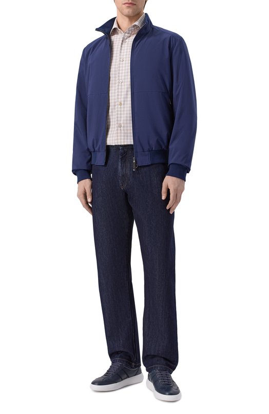 Хлопковая рубашка Kiton UCCH09623 Бежевый  UCCH09623 Фото 2