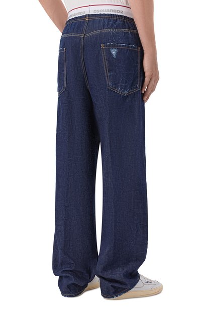 Джинсы DSQUARED2 темно-синего цвета по цене 69950 руб., арт. S74LB2002/D30011, фото 4 Джинсы DSQUARED2, арт. S74LB2002/D30011, фото 4