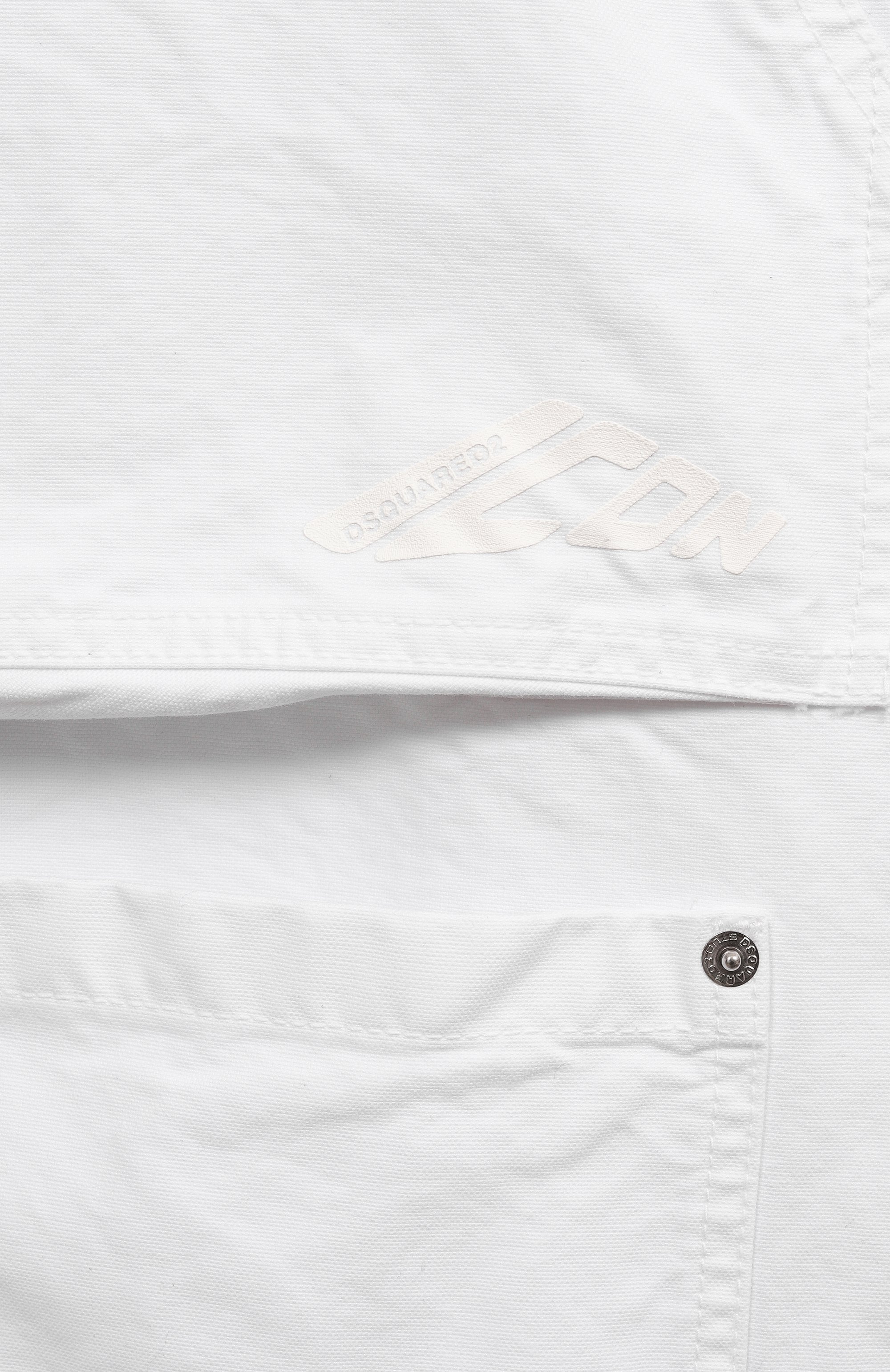 Хлопковые брюки-карго DSQUARED2 белого цвета по цене 63950 руб., арт. S80KA0049/D35106, фото 6 Хлопковые брюки-карго DSQUARED2, арт. S80KA0049/D35106, фото 6