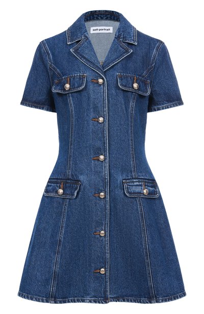 Женское джинсовое платье SELF-PORTRAIT, арт. AW25807SBBL