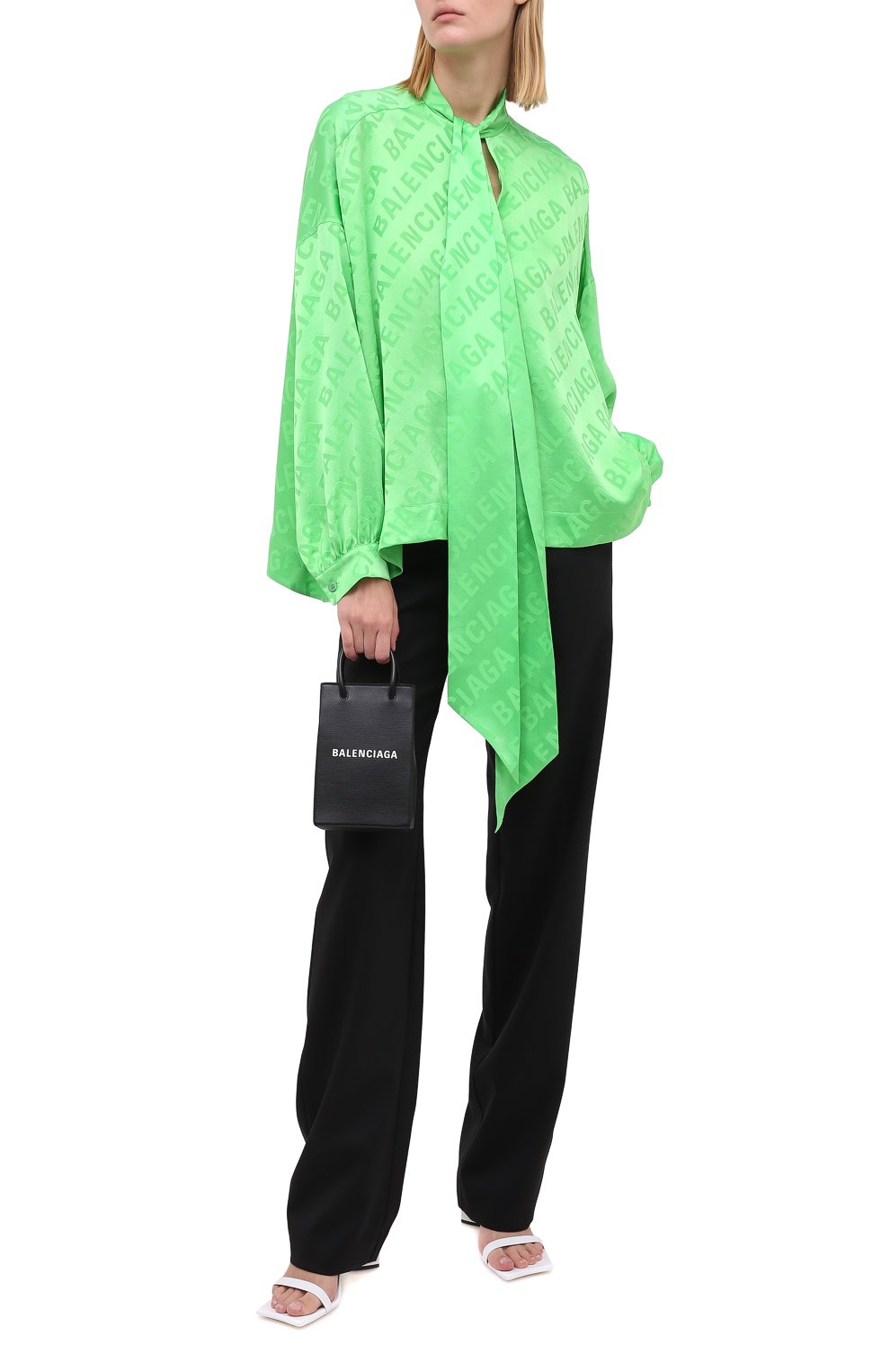 Шелковая блузка BALENCIAGA, арт. 595072/TIN05, фото 3