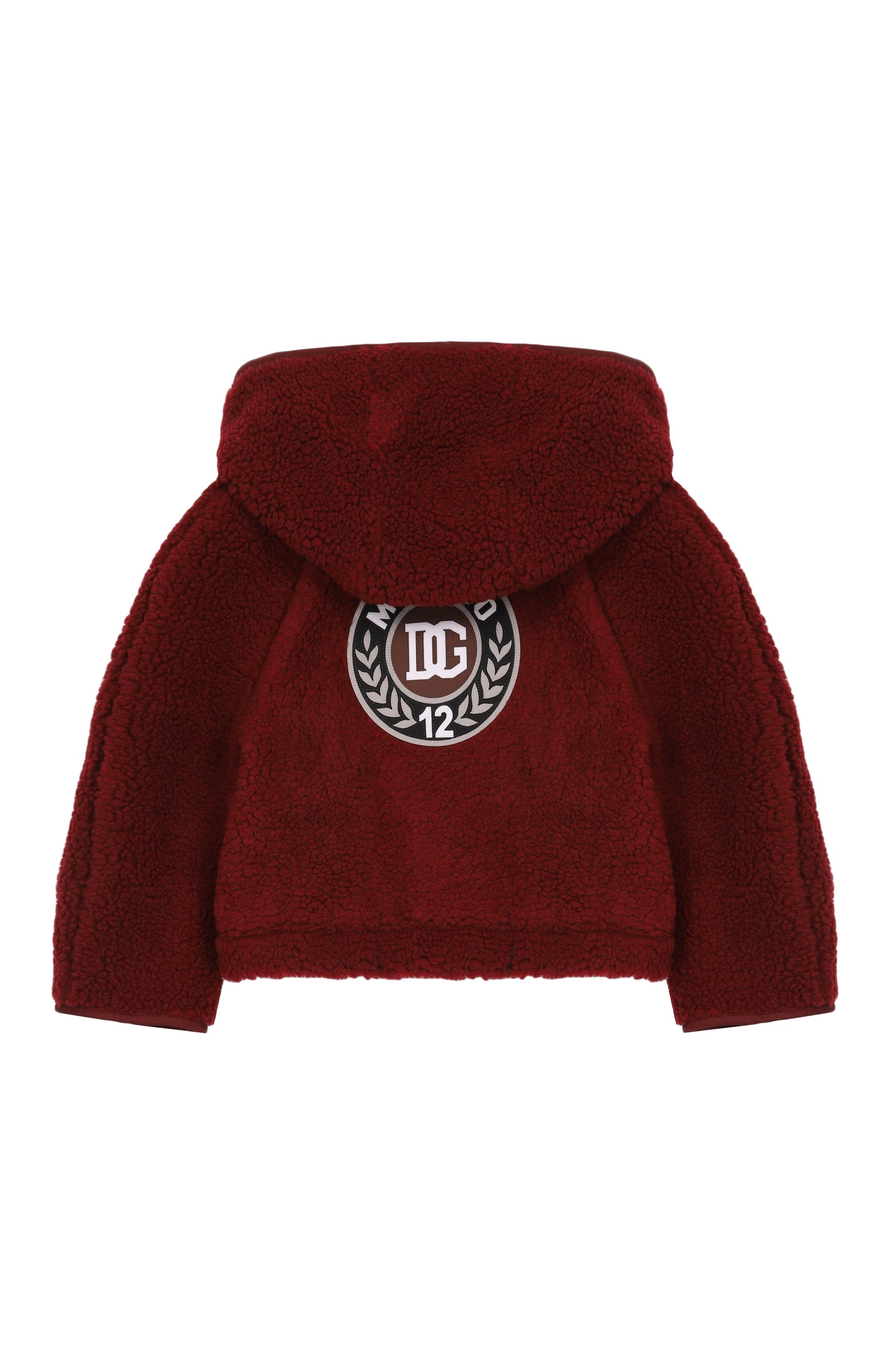 Куртка из экомеха DOLCE & GABBANA бордового цвета по цене 78050 руб., арт. L4JB7Z/FUP7V, фото 2 Куртка из экомеха DOLCE & GABBANA, арт. L4JB7Z/FUP7V, фото 2