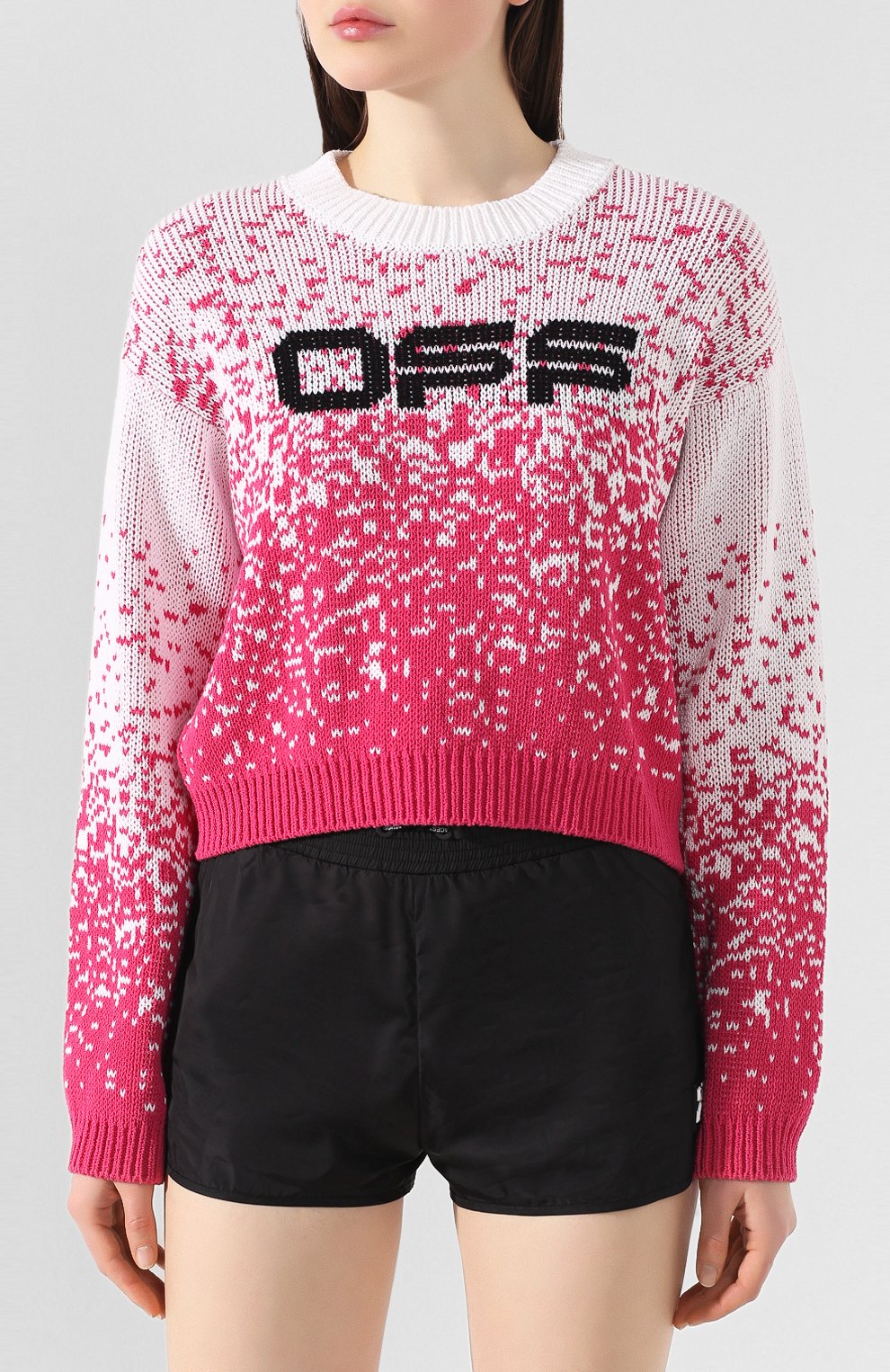 Хлопковый свитер OFF-WHITE, арт. 0WHE021R20H281030128, фото 3