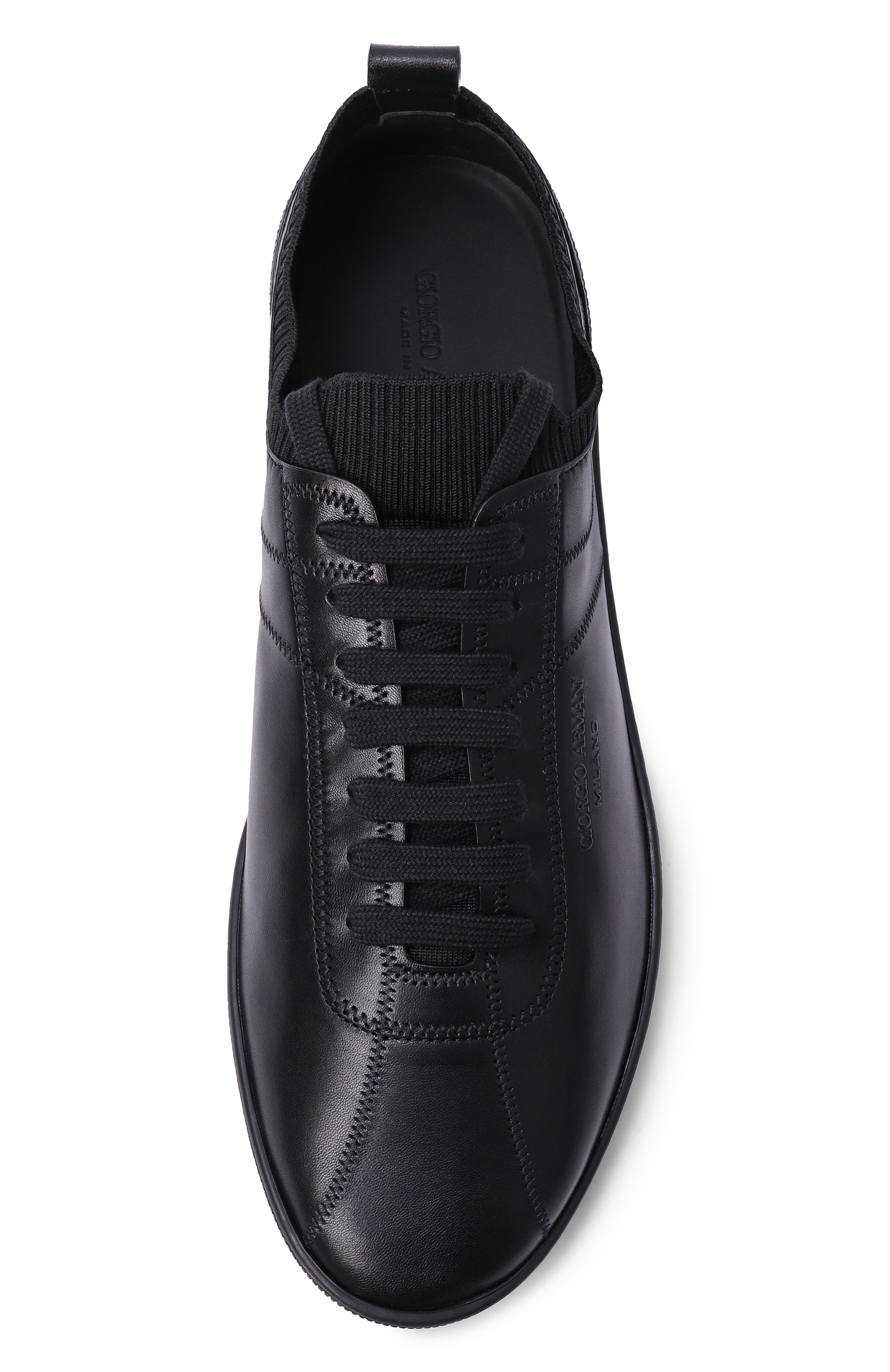 Кожаные кеды GIORGIO ARMANI, арт. GM001698/AF20299, фото 6