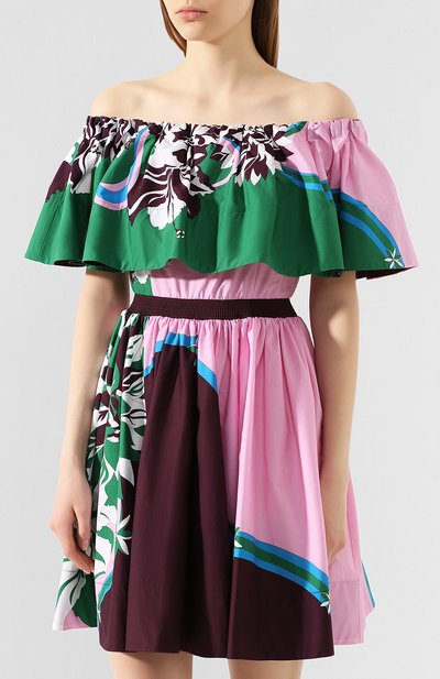 Хлопковое платье EMILIO PUCCI, арт. 0ERG45/0E862, фото 3