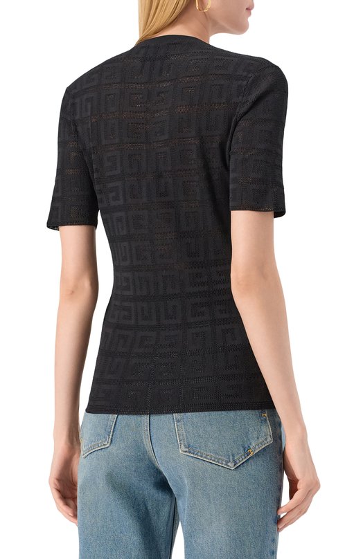Пуловер из вискозы Givenchy BW90FJ/4ZD6 Чёрный  BW90FJ/4ZD6 Фото 4