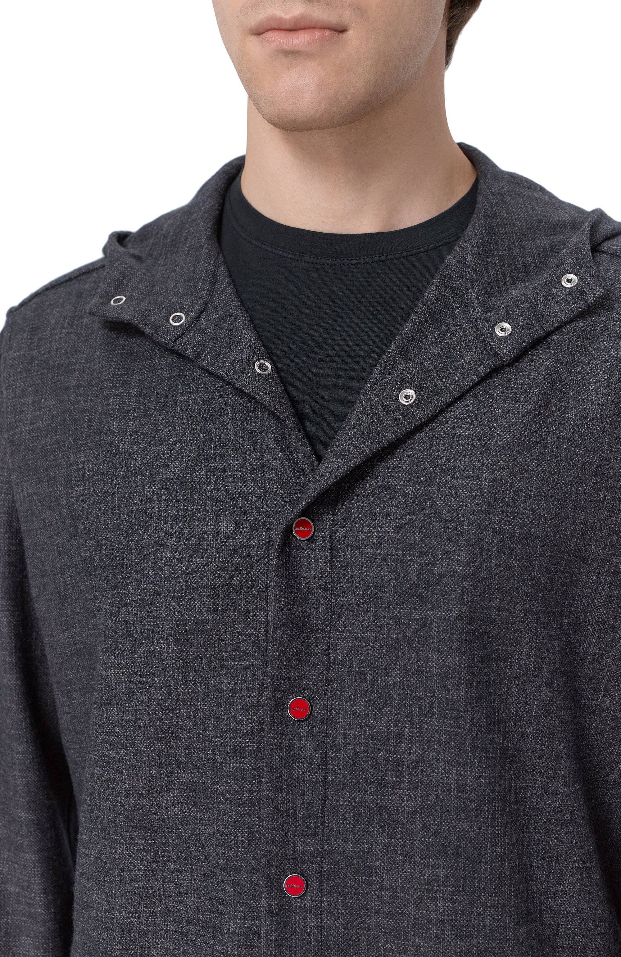 Рубашка из шерсти и шелка KITON, арт. UMCPETEK0119G02, фото 5