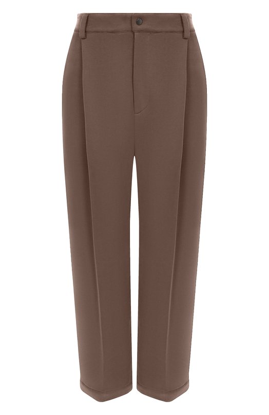 Хлопковые брюки Brunello Cucinelli MN05NSP799 Коричневый MN05NSP799