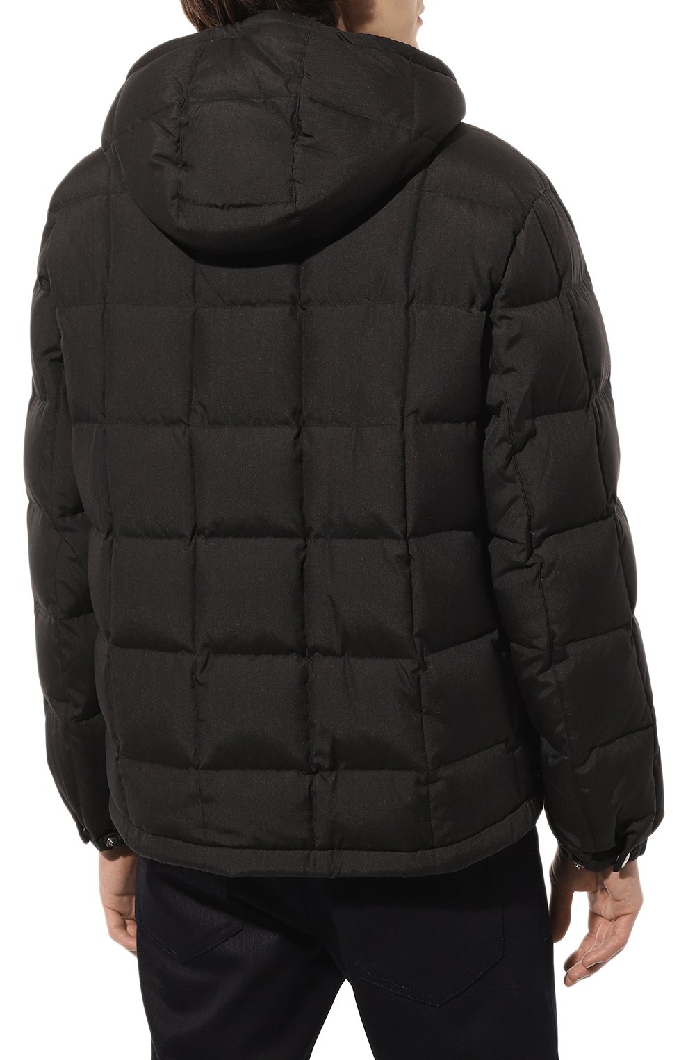 Шелковый пуховик PRADA, арт. SGX176-687-F0308-162, фото 4