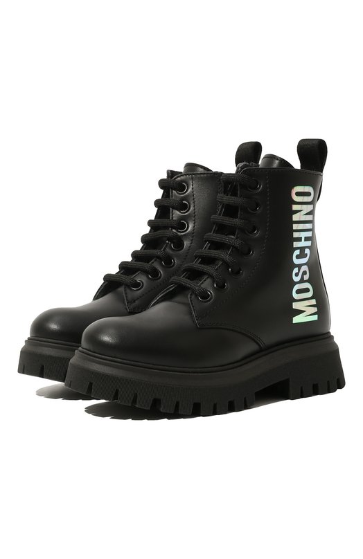 

Кожаные ботинки Moschino, Чёрный