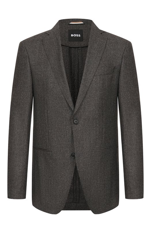 Шерстяной пиджак BOSS 50553336 Коричневый 50553336