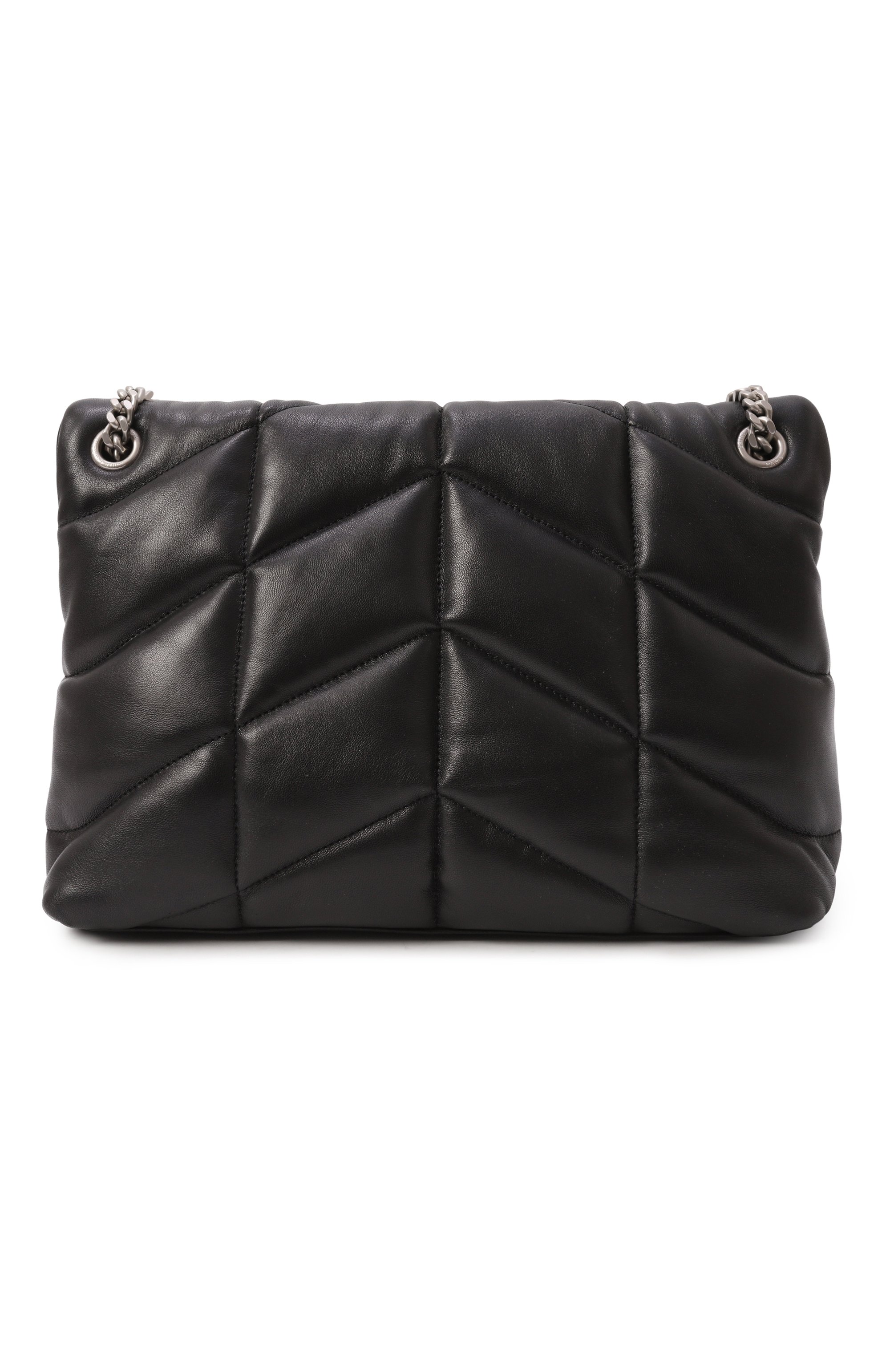 Сумка puffer loulou medium SAINT LAURENT черного цвета по цене 454500 руб., арт. 577475/1EL00, фото 6 Сумка puffer loulou medium SAINT LAURENT, арт. 577475/1EL00, фото 6