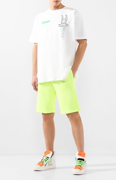 Хлопковые шорты OFF-WHITE, арт. 0MCI006R20D250176210, фото 2