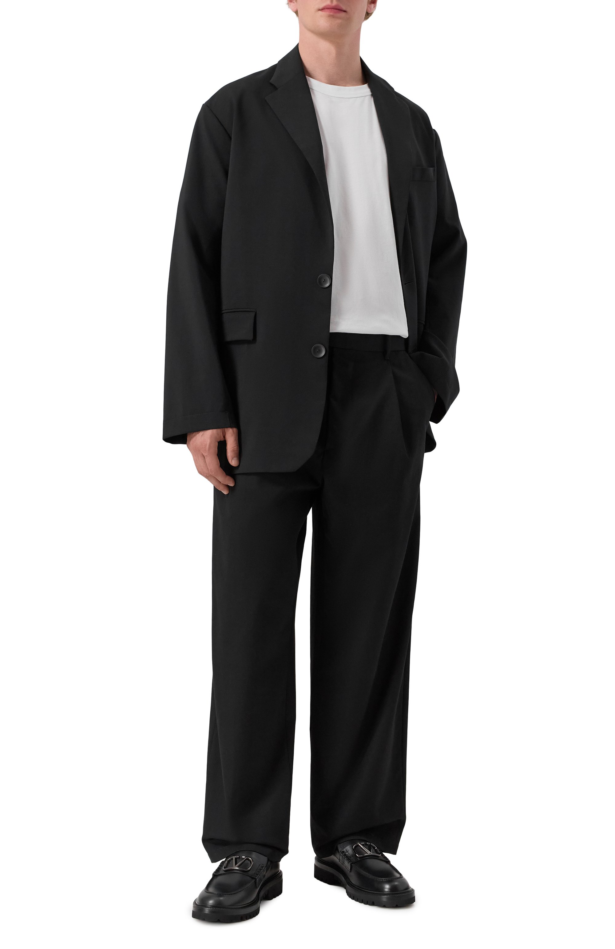 Кожаные лоферы VALENTINO, арт. 6Y2S0G20/PEW, фото 2