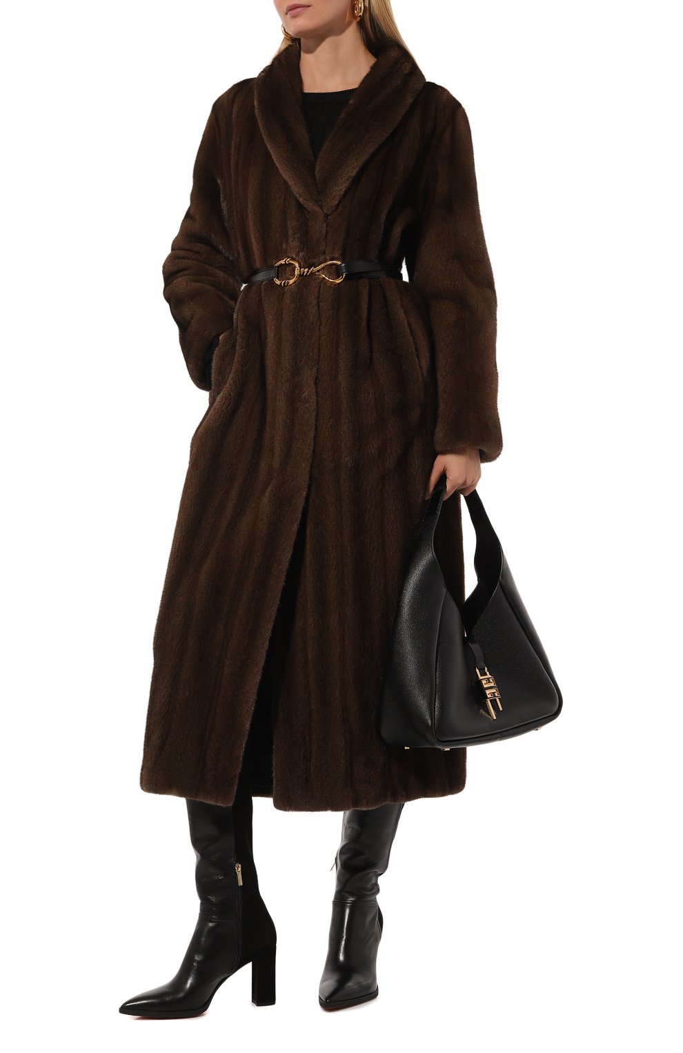 Кожаные сапоги SANTONI черного цвета по цене 132500 руб., арт. WSEG71187PC4THAH, фото 2 Кожаные сапоги SANTONI, арт. WSEG71187PC4THAH, фото 2