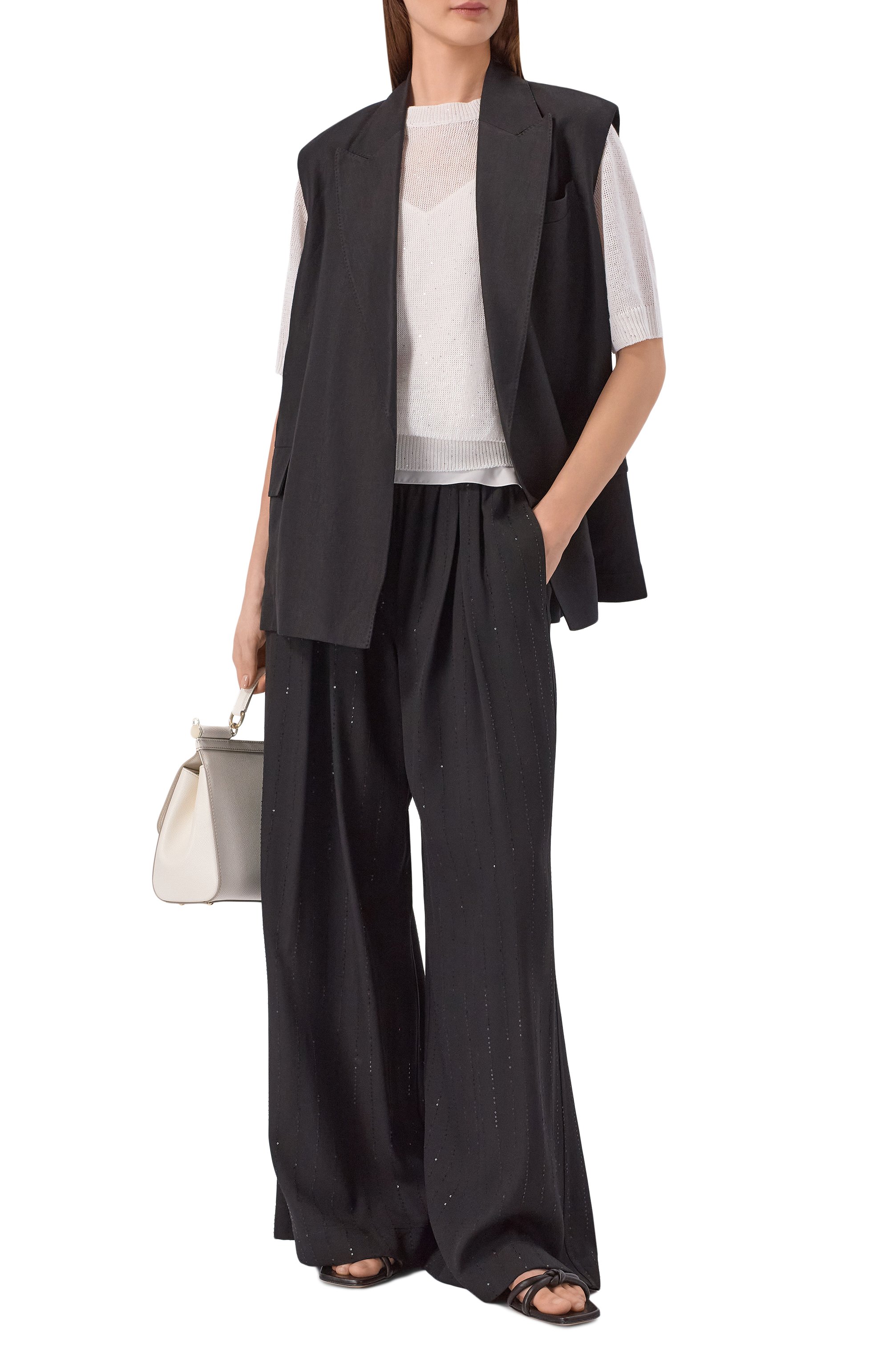 Брюки из вискозы BRUNELLO CUCINELLI, арт. ML594HX699, фото 2