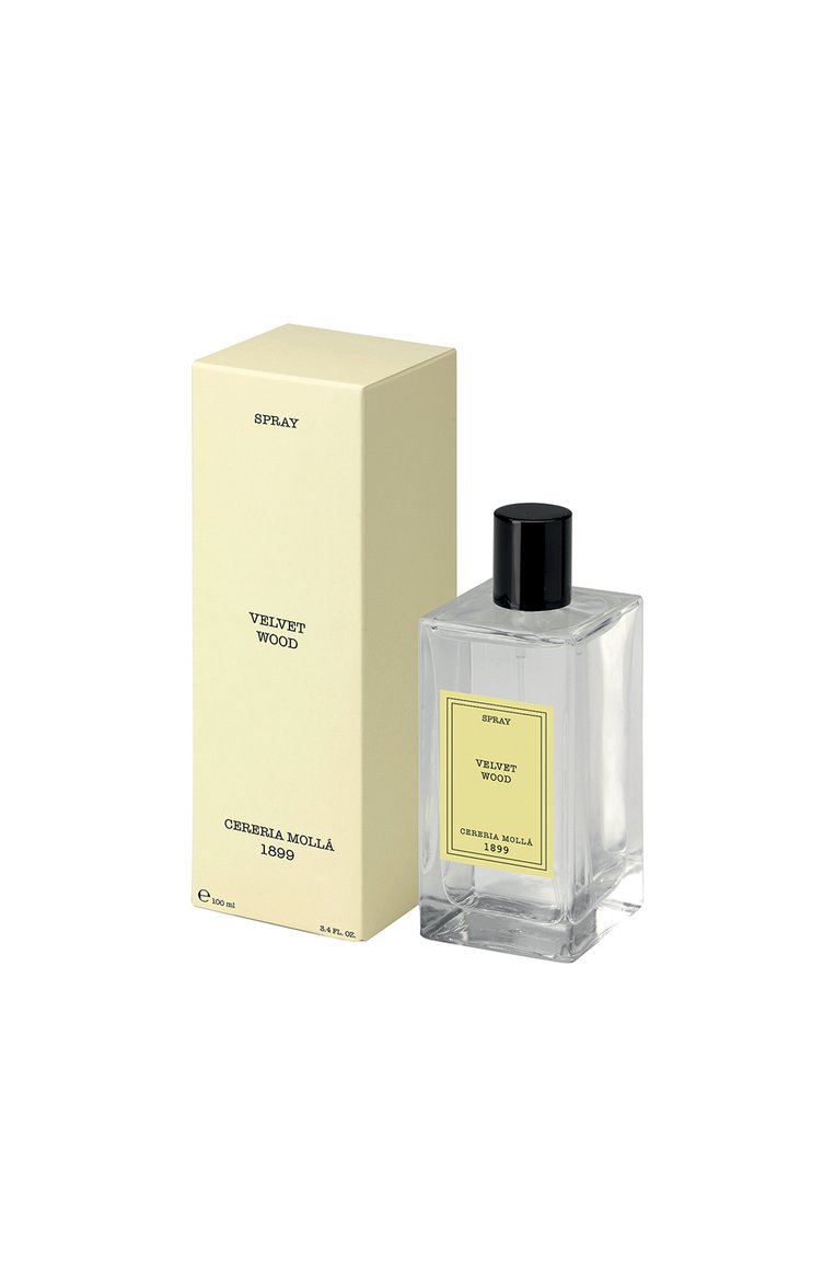 Спрей для дома velvet wood (100ml) CERERIA MOLLA 1899 бесцветного цвета, арт. 8424405012208 | Фото 1 (Нос: Не проставлено; Региональные ограничения белый список (Axapta Mercury): Не проставлено; Ограничения доставки: flammable)